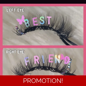 (TWO LASH SETS) YOU & BESTIE WEAR THE SAME “BESTFRIENDS” SET!