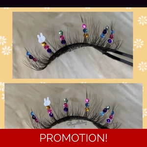 White bunny rhinestone