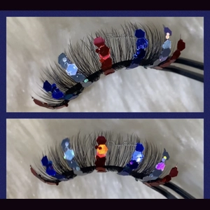 CHUNKY CIRCLE RED WHITE BLUE