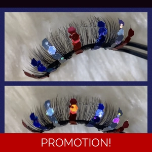 CHUNKY CIRCLE RED WHITE BLUE