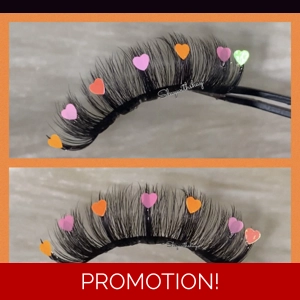 Pink and orange hearts