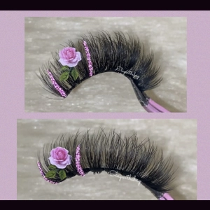 Pink Diamond glitter rose