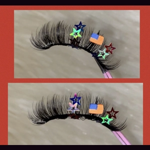 Fourth of July star and flag