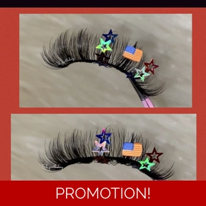 Fourth of July star and flag