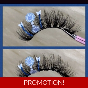 Light blue flower butterfly