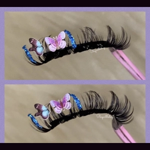 Blue purple butterfly