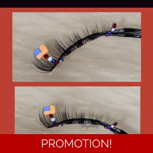 4th of July red white blue rhinestone