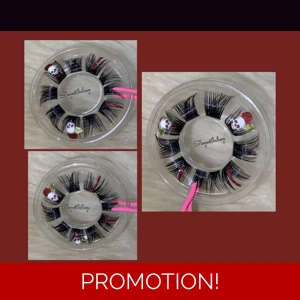 Skull & rose lash cluster