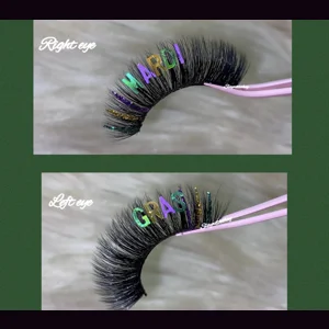 RIGHT EYE: Mardi, LEFT EYE- Gras