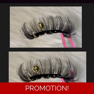 GOLD GLITTER SUN LASH