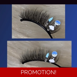 Baby boy celebration lashes