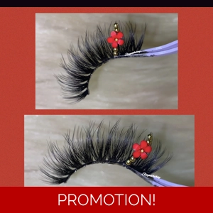 Red and gold flower rhinestone