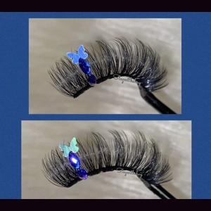 Blue gemstone butterfly