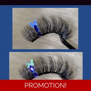 Blue gemstone butterfly