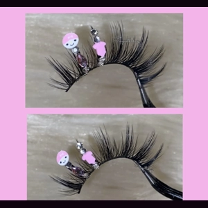 Celebrating a baby girl on the way lashes