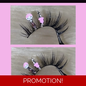 Celebrating a baby girl on the way lashes