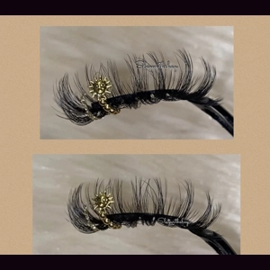 Gold rhinestone & glitter sun