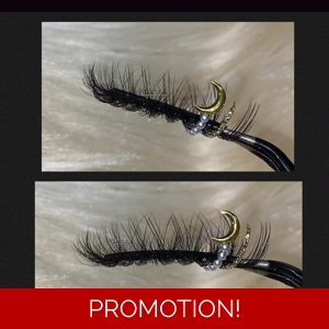 Gold glitter pearl moon