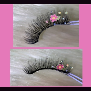 Scattered Diamond pink flower