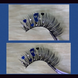 Baby blue heart feet