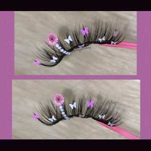 Purple flower butterfly