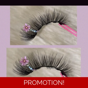 Purple flower rhinestone