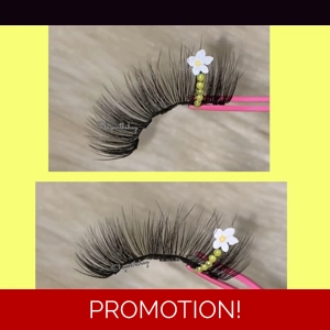 White flower yellow pearls