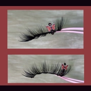 Brown rhinestone butterfly