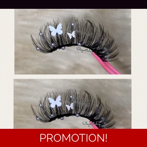 White butterfly pearls