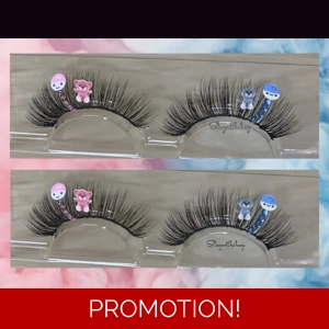 Gender reveal teddy bear left eye: girl/ right eye: boy