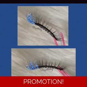 Disco blue short lash