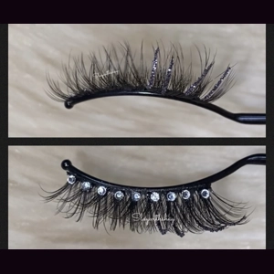 Rhinestone tops grey glitter half bottom