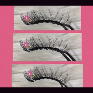 Simple Pink flower rhinestone