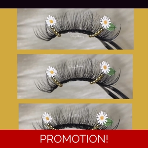 White and gold flower rhinestone