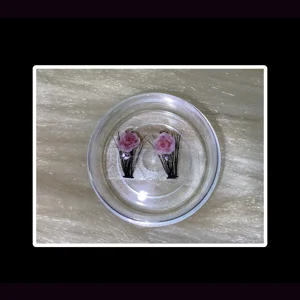 Pink rose Rhinestone cluster