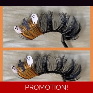 Spooky ghostly grave lashes