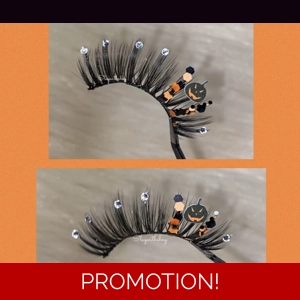 Orange black and rhinestone angry pumpkin