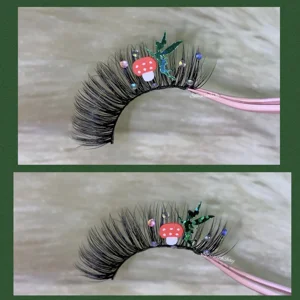Rhinestone fairy mushroom