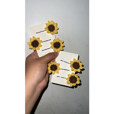 Sunflower hair accessories