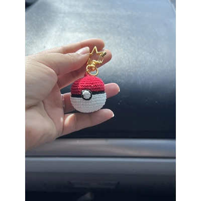 Pokeball keychain