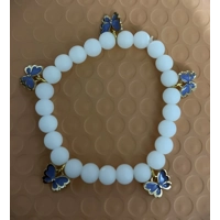 Butterfly beaded bracelet