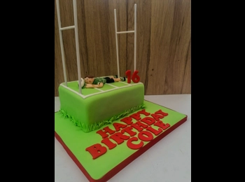 Rugby Pitch Cake