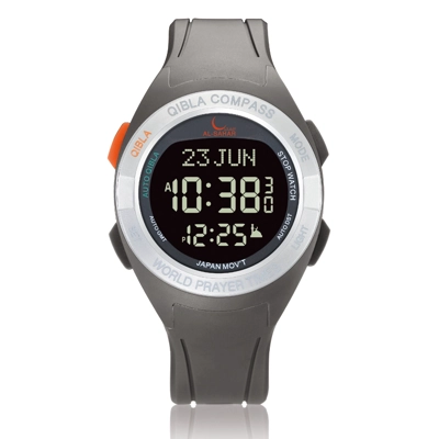 AL-Sahar Qibla Watch Black-Grey Color