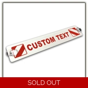 Custom Text 2 Cup Window Suction Sign