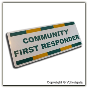 Community First Responder Magnetic Door Sign