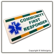 Community First Responder with SOL Magnetic Door Sign