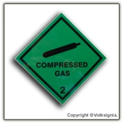 Compressed Gas Magnetic Sign