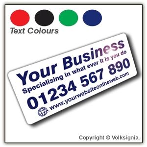 Custom Lettered Magnetic Vehicle Door Signs