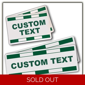 Custom Text with Lines One Colour Magnetic Door Signs