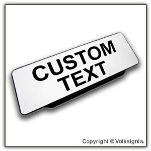 Custom Lettered Visor Sign
